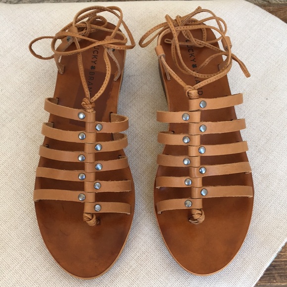 Lucky Brand Hulumi Leather Sandals 9 - 9.5 - Picture 3 of 8